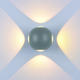 aplica led de fatada cree 4w ip54 440lm gri 3000k 3