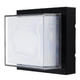 aplica led de fatada patrata negru 12w 4200k 1000lm ip65