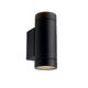aplica de perete aluminiu corp negru ip54 2 gu10 soclu ac