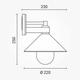 aplica de perete aluminiu corp negru ip44 1 e27 soclu ac 1