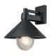 aplica de perete aluminiu corp negru ip44 1 e27 soclu ac