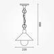 lampa de gradina aluminiu corp negru ip44 1 e27 soclu ac 1