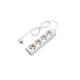 prelungitor cu 4 prize 3g10mm 15m 16a 230v max3500w ip20 alb