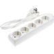prelungitor cu 5 prize 3g10mm 15m 16a 230v max3500w ip20 alb