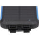 baterie externa 10000mah 37v solar 12w negru albastru led 2w 2