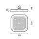 lampa led patrata 200w iluminat industrial 100lm w 6000k 90 ip65 2