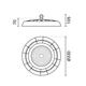 lampa led circulara 200w iluminat industrial 20000lm 6000k 120 ip65 cablu 30cm 2