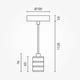 pendul vintage 1m e27 perla negru 1