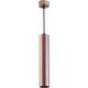 pendul tubular aluminiu gu10 crom 55x30cm