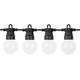 ghirlanda solara luminoasa 10m 30cm cablu de alimentare 2800k 37v 48ah
