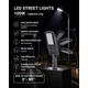 lampa stradala led 100w lumileds chip 180 26dc5v 130lm w ip65 75x130 6000k corp gri baza nema 1