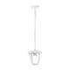 lampadar suspendat alb din aluminiu pentru 1 bec e27 1