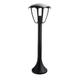 lampadar de gradina 60cm negru din aluminiu pentru 1 bec e27 1