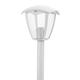 lampadar de gradina 60cm alb din aluminiu pentru 1 bec e27