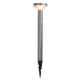 felinar led solar de gradina din aluminiu satinat cu suport 2w 200lm 20lm ip44 37v cu senzor 1