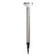felinar led solar de gradina din aluminiu satinat 2w 200lm 20lm ip44 37v cu senzor