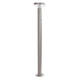 felinar led solar din aluminiu satinat 2w 200lm 20lm ip44 37v cu senzor