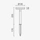 lampa solara de peisaj led 37v 1200mah 1w ip65 3000k 1