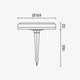 lampa solara de gradina led 06w ip65 37vdc 2000ma cct 1
