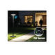 lampa led solara pentru gradina parc 1800lm cct negru 25m stalp rezervor de apa ip65 telecomanda 1