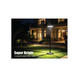 lampa led solara pentru gradina parc 1800lm cct negru 25m stalp rezervor de apa ip65 telecomanda 12