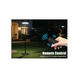 lampa led solara pentru gradina parc 1800lm cct negru 25m stalp rezervor de apa ip65 telecomanda 13