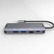 hub 5 in 1 type c 1x hdmi 4k60hz 2x usb 30 1x lan 1x pd aluminiu 1