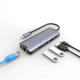 hub 5 in 1 type c 1x hdmi 4k60hz 2x usb 30 1x lan 1x pd aluminiu 2