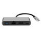 hub 4 in 1 type c 1x hdmi 4k30hz 1x usb 30 1x lan 1x pd aluminiu 1